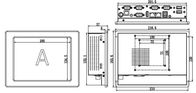 IPPC-0803T1 8&quot; série 4USB du réseau 4 d'unité centrale de traitement d'écran tactile de la pâte industrielle J1900 de carte de circuit imprimé double