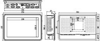 10,1 » PCS de panneau, écran tactile capacitif, ordinateur industriel de PC d'écran tactile, J1900, 2LAN, 6COM, IPPC-1206TW1