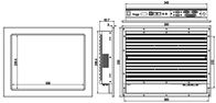 Écran résistif 2LAN 4COM 4USB d'écran tactile de 15 pouces de conception Fanless industrielle de PC