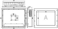 IPPC-1901T2-R 19&quot; carte mère multiple d'unité centrale de traitement de série de la pâte I3 I5 I7 U de panneau d'étagère d'ordinateur industriel supérieur d'écran tactile