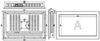 IPPC-2306TW 23,6&quot; carte mère industrielle d'unité centrale de traitement de série du PC I3 I5 I7 U d'écran tactile