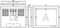 PLM-1701T 17&quot; moniteur industriel d'écran tactile/écran tactile industriel d'affichage à cristaux liquides